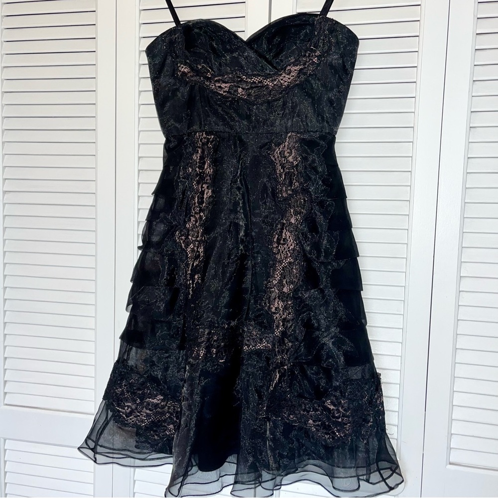 NWOT BCBGMaxAzria Black Lace Dress